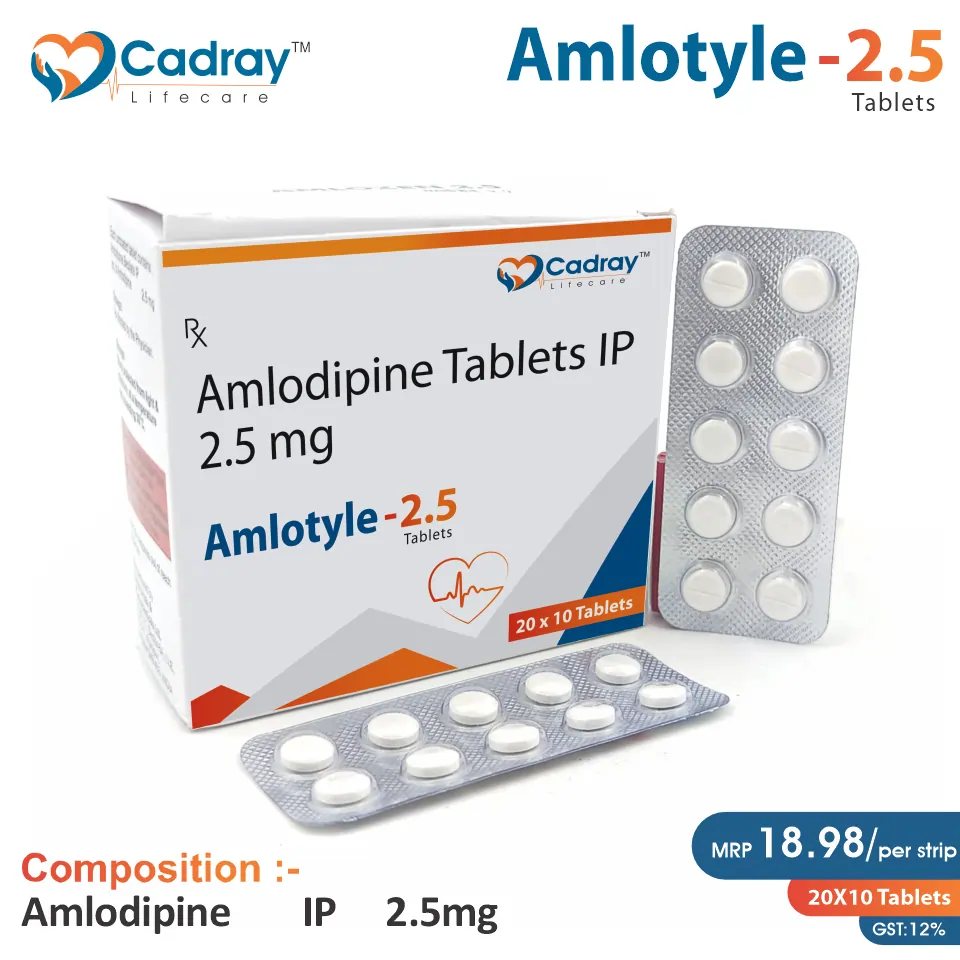 Amlodipine 2.5mg Tablet | PCD Pharma Franchise with Best Price